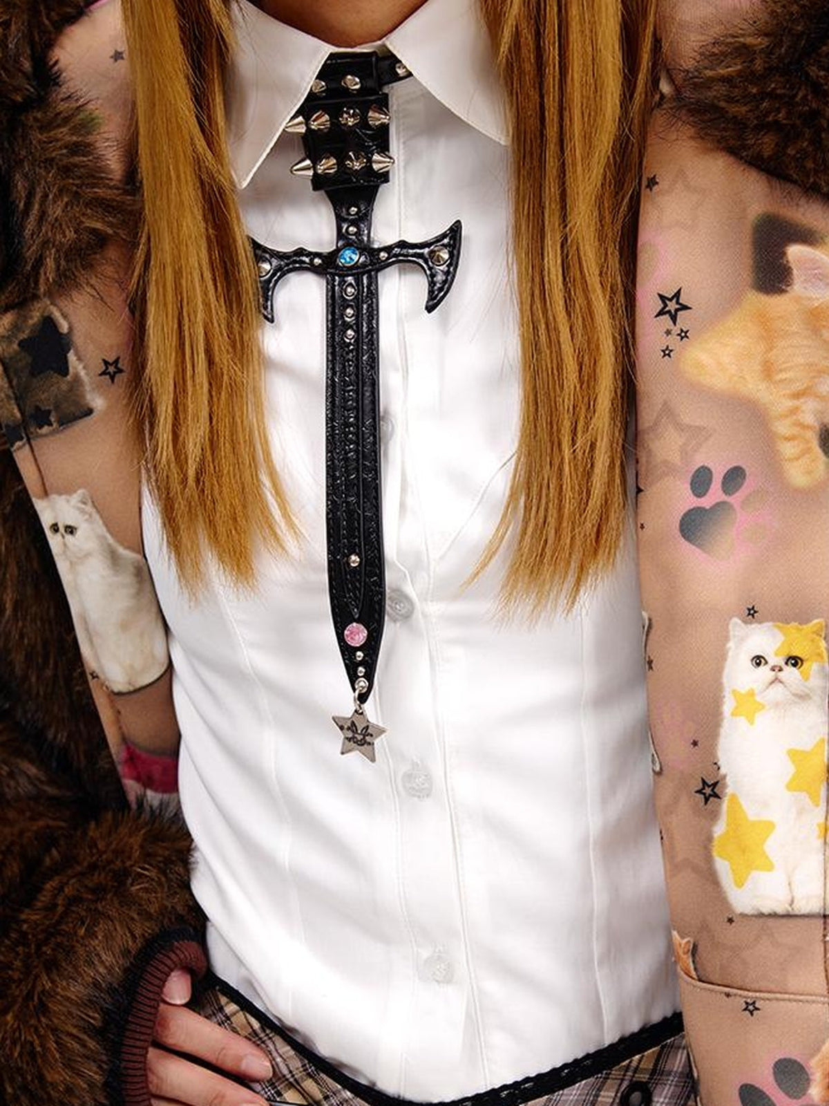 Sword Collar Tie Neckpiece