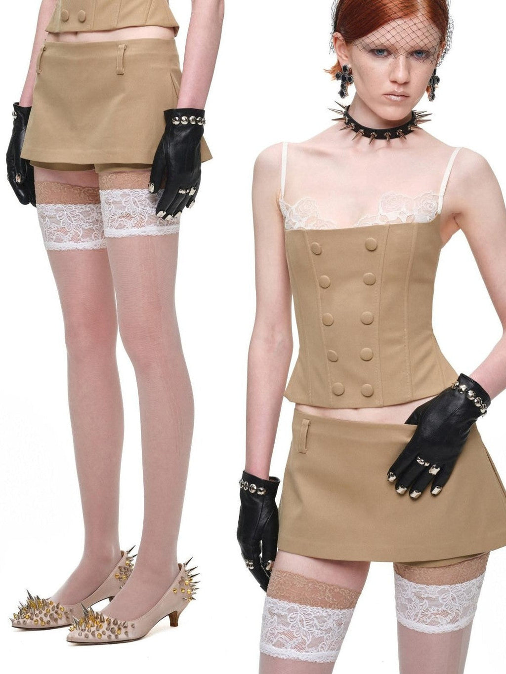 Mini One Piece A Line No Waistband Mid Low Rise Women's Skorts