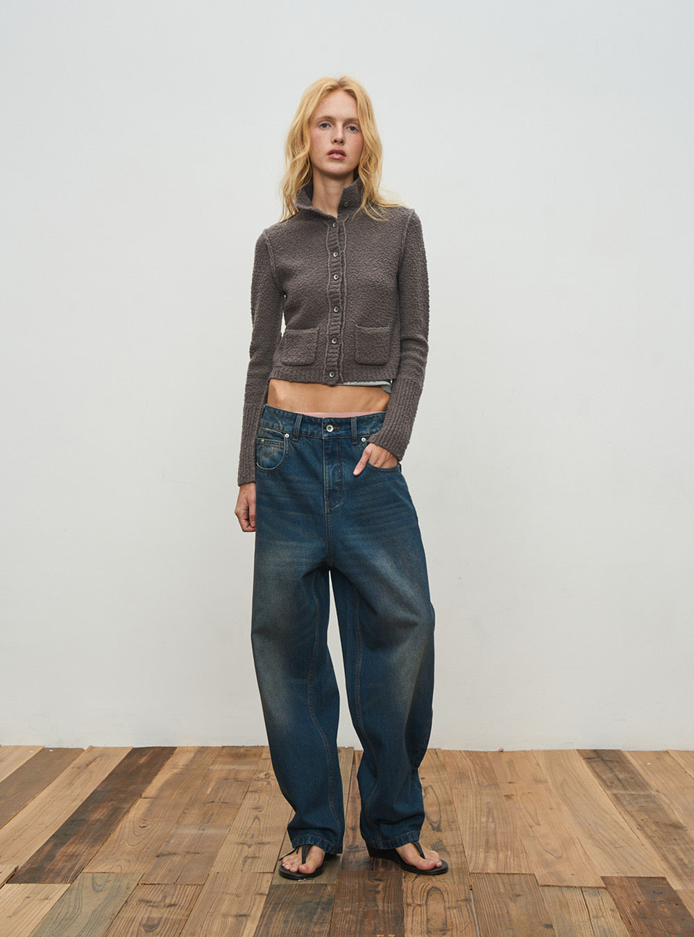 Classic Mid-Low Rise Denim Pants