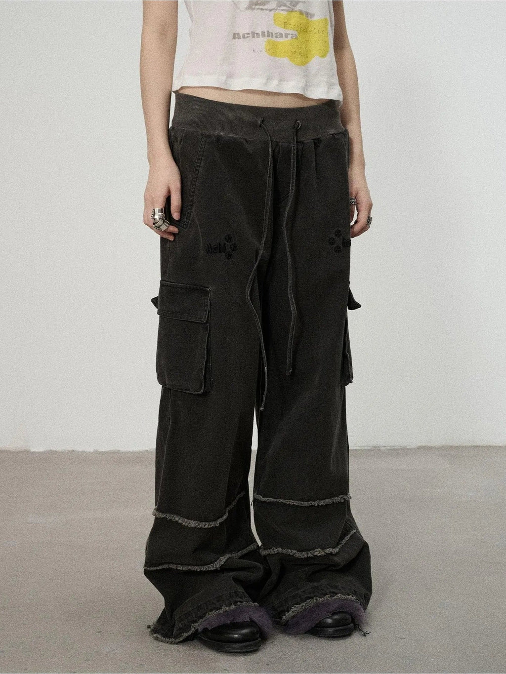 Vintage Star Work Pants With Adjustable Cuffs