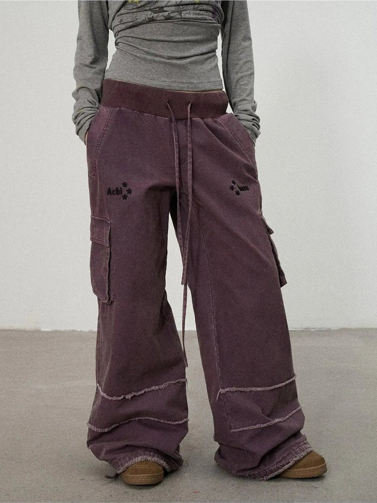 Vintage Star Work Pants With Adjustable Cuffs