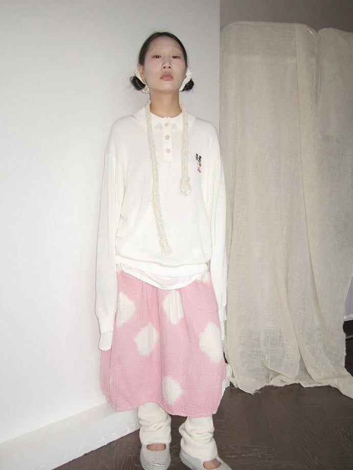 3months |  POLKA DOT PEPLUM SKIRT【ID:TN00022】