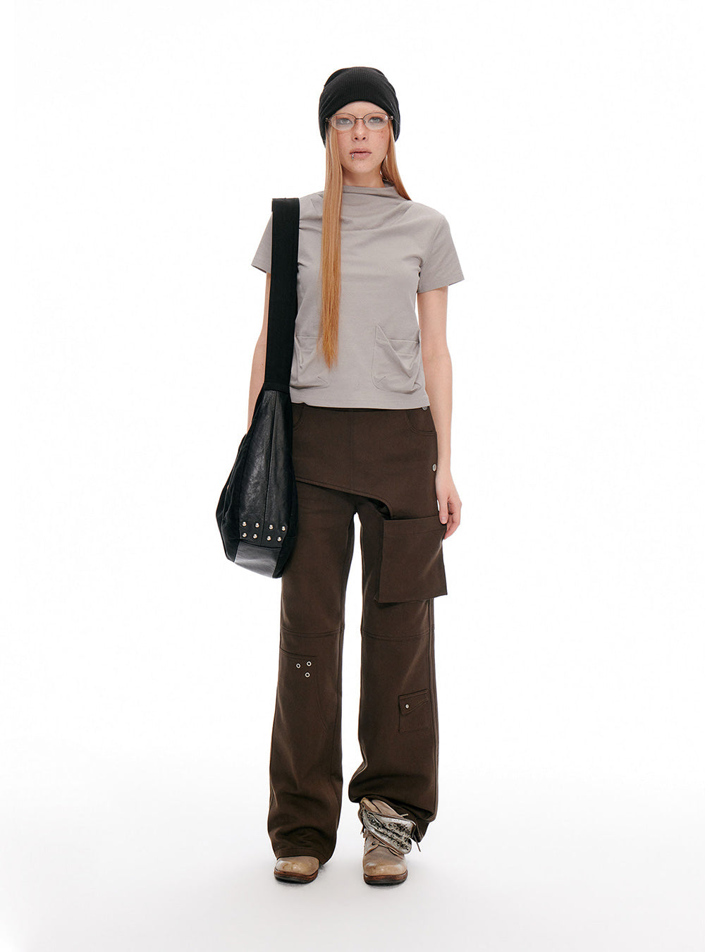 Fold Pocket Halfneck Top (3color)