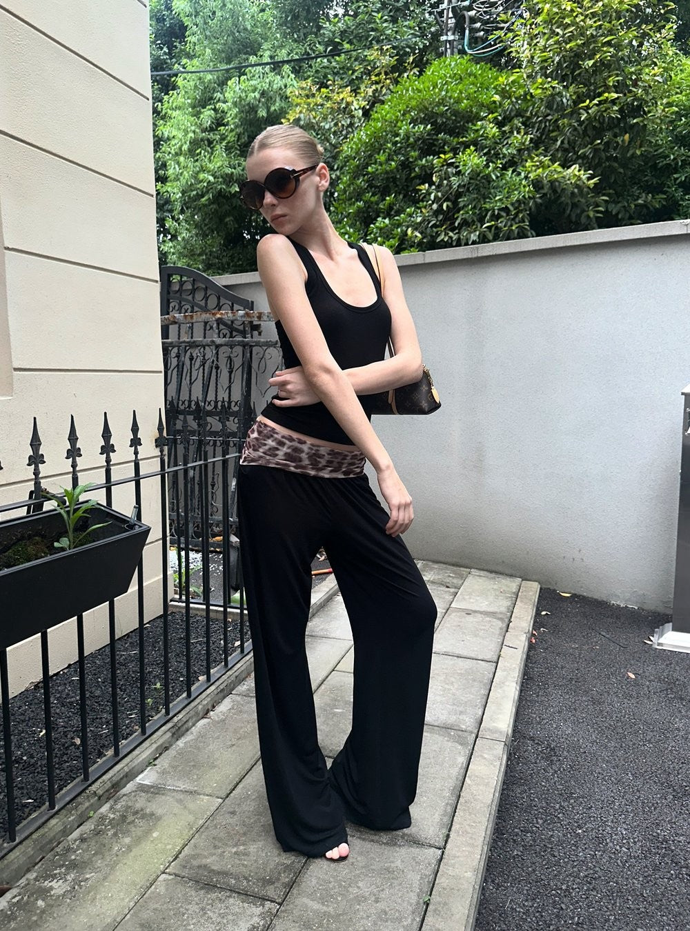 Leopard Relaxed Wide Pants