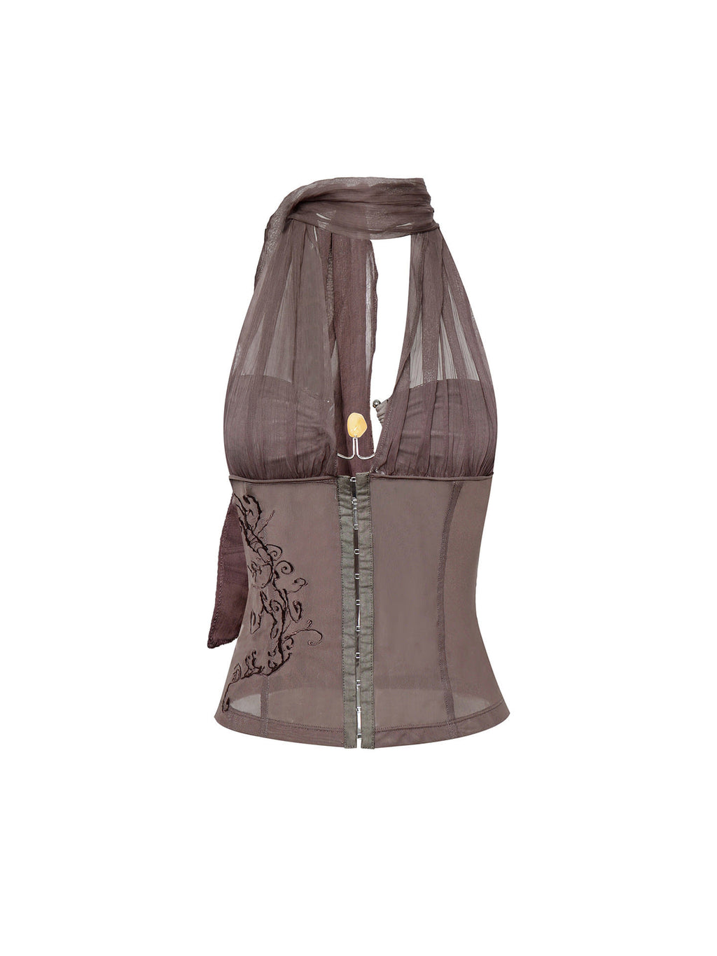 Halter Shaping Mesh Top