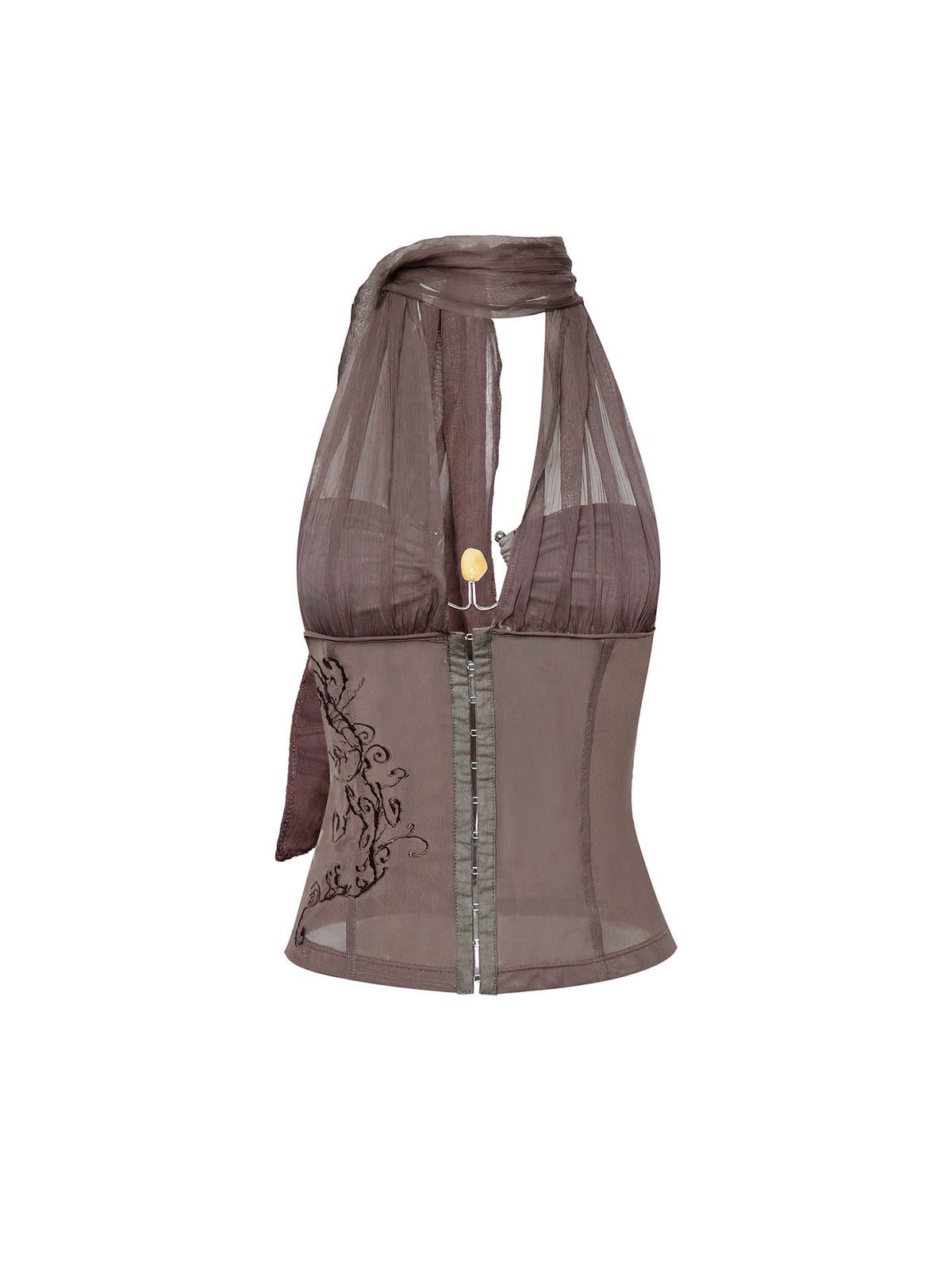 Halter Shaping Mesh Top