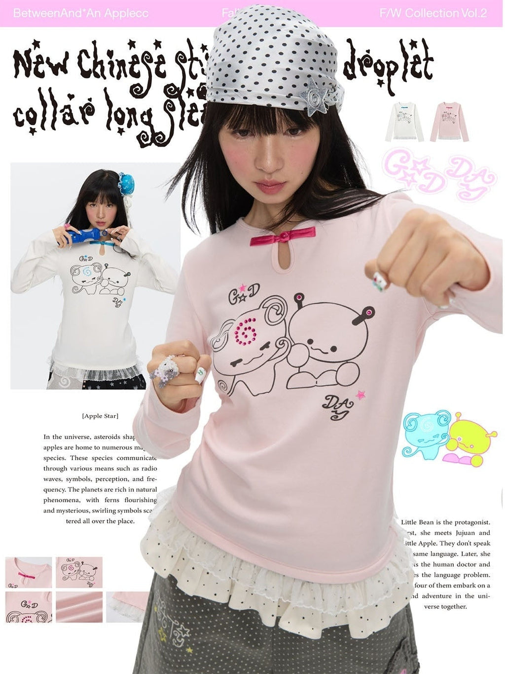 Lace Hem Teardrop Neck Rhinestone Women's Viscose Blend Long Sleeve T-shirts