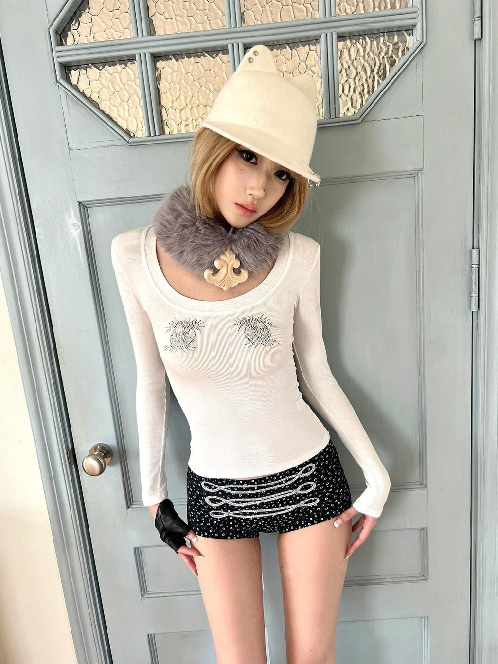 Cozy Wool Adjustable Casual Unisex Riding Cap Flat Brim Hats