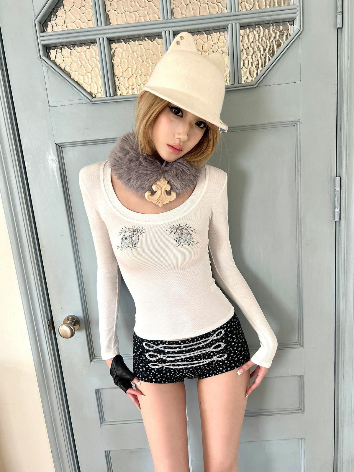 Cozy Wool Adjustable Casual Unisex Riding Cap Flat Brim Hats