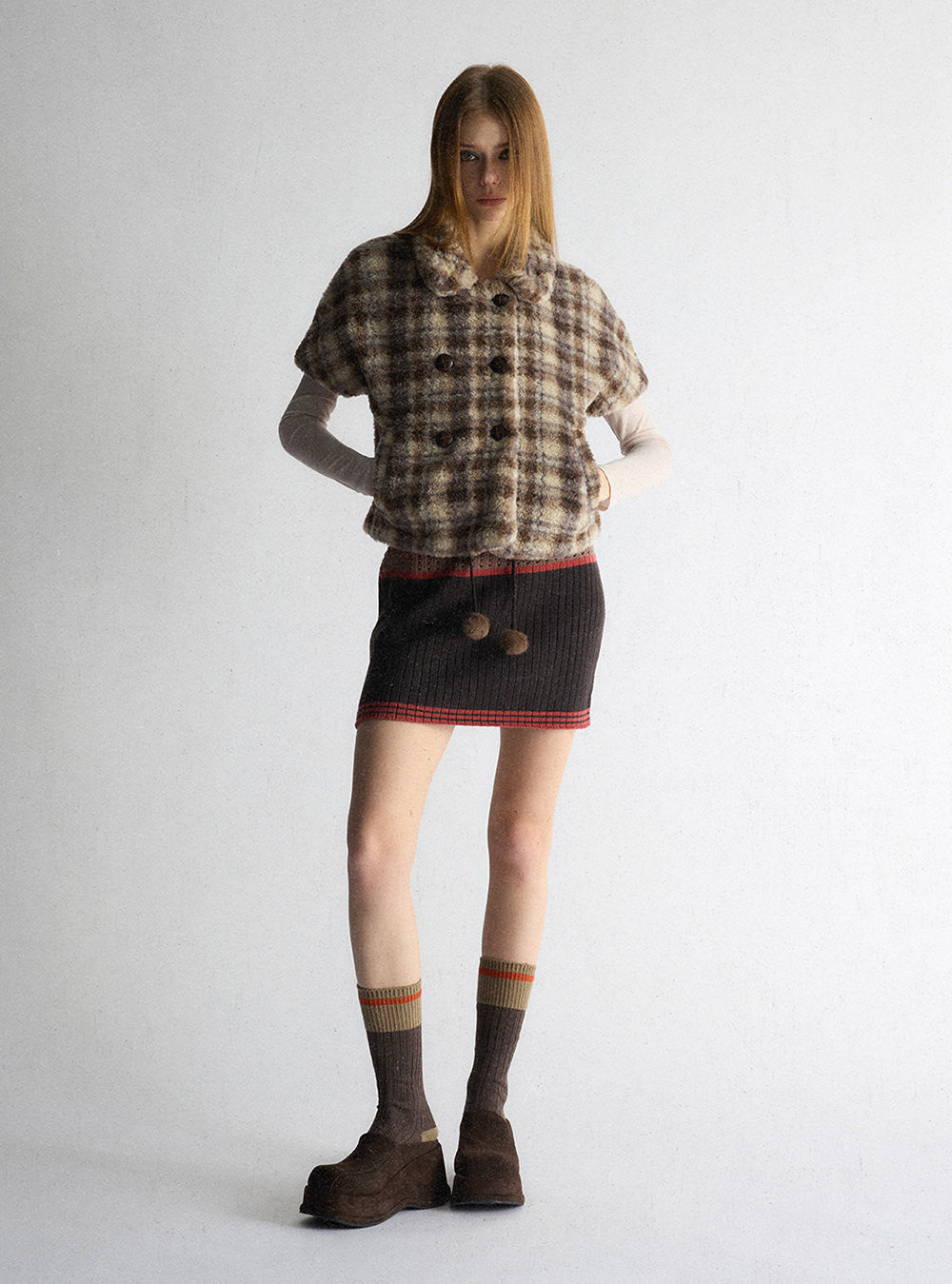 Winter Retro Check Vest