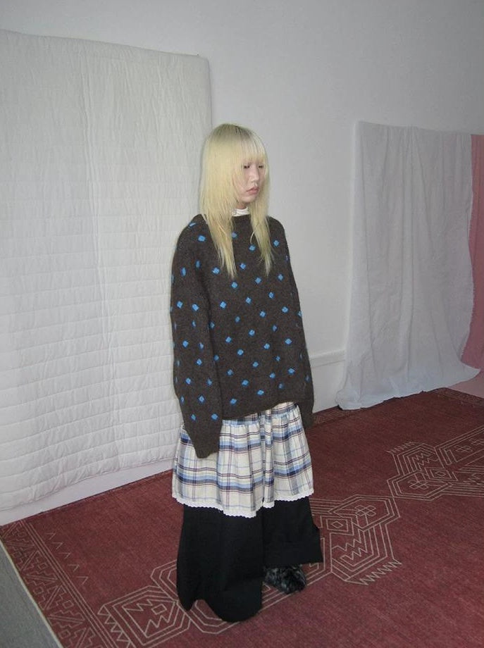 3months |  LOOSE KNITTED SWEATER JACKET【ID:TN00019】