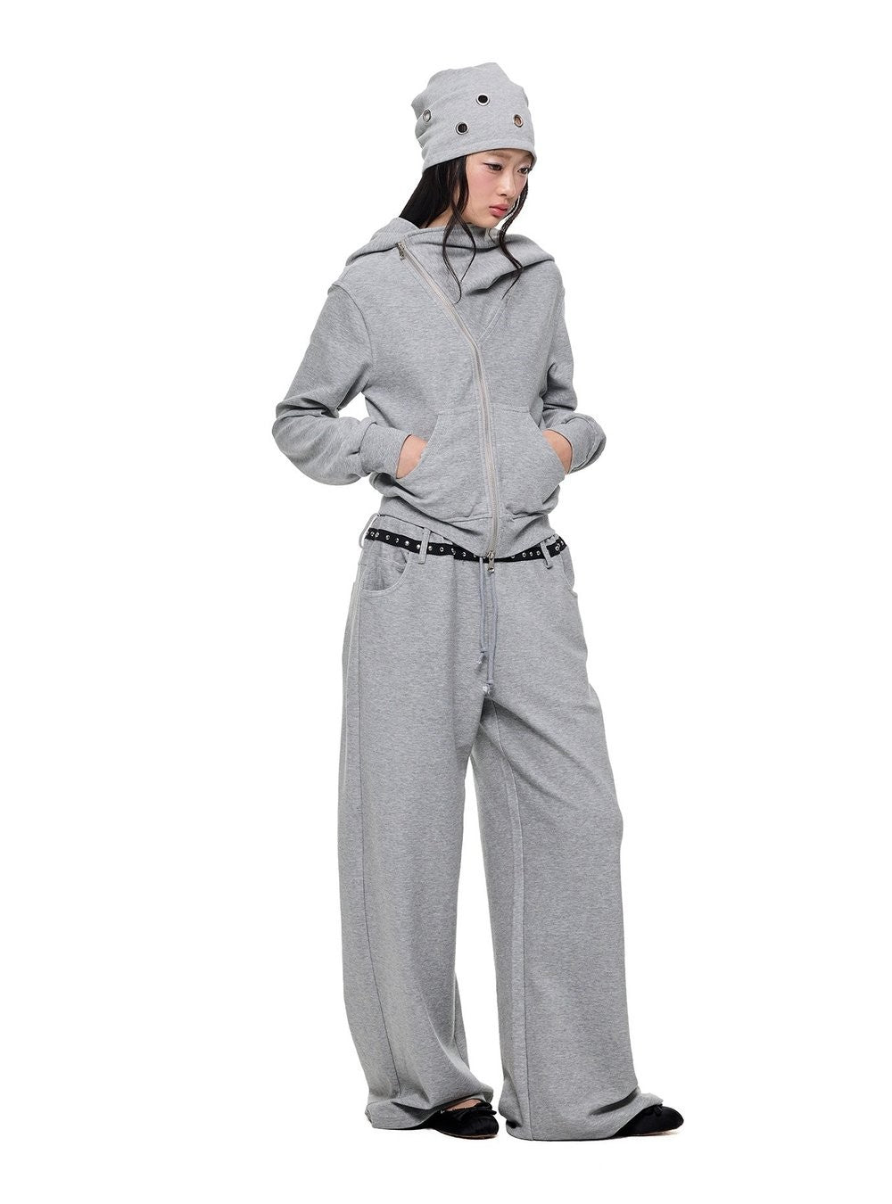 Washed Drape Hoodie & Pants (3color)