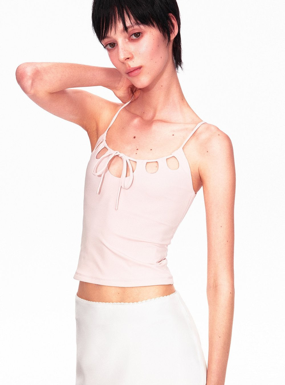 Cutout Cape Top Set (2color)