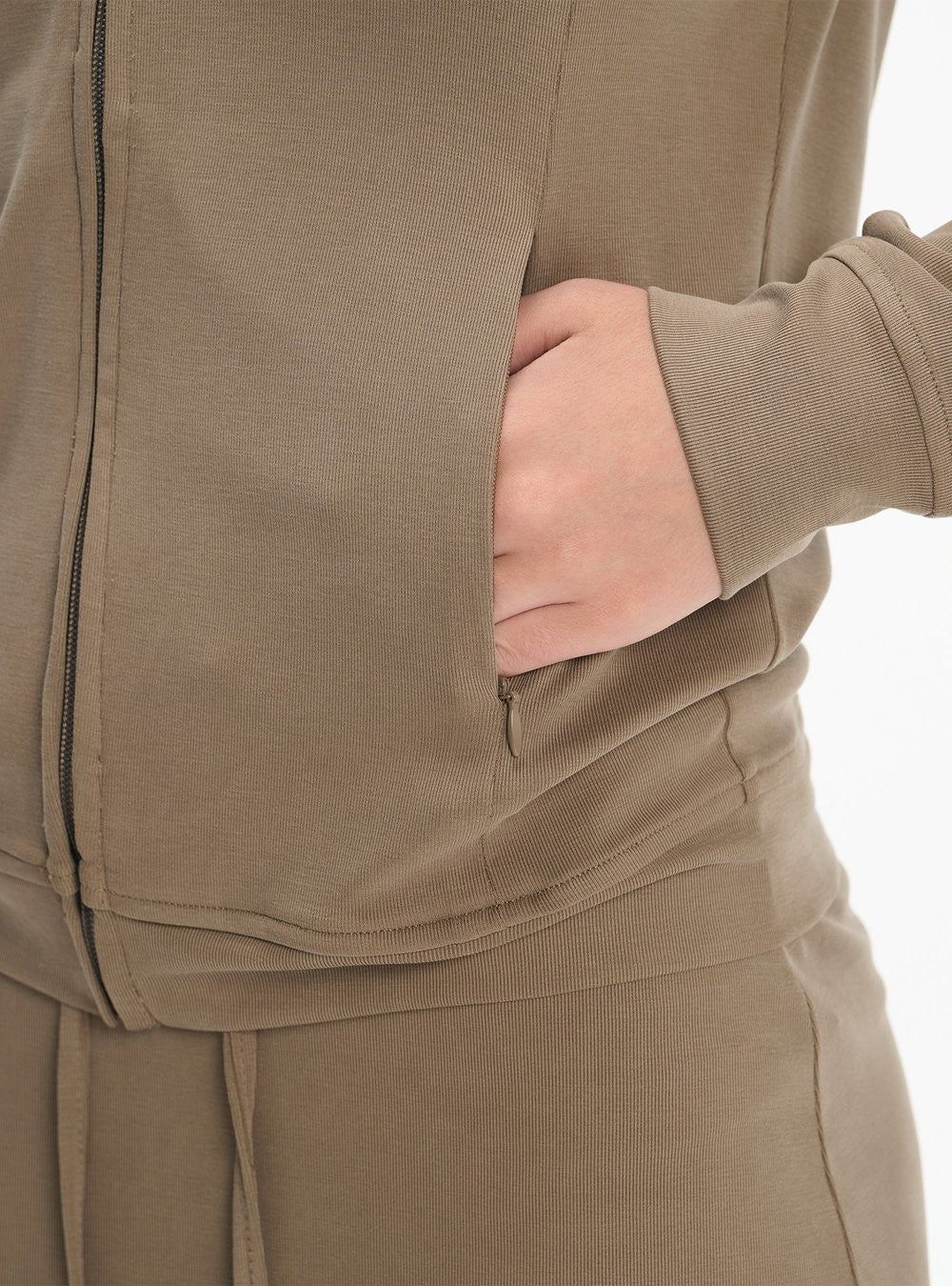 Softline Hooded Zip-Up & Midi Skirt (2color)