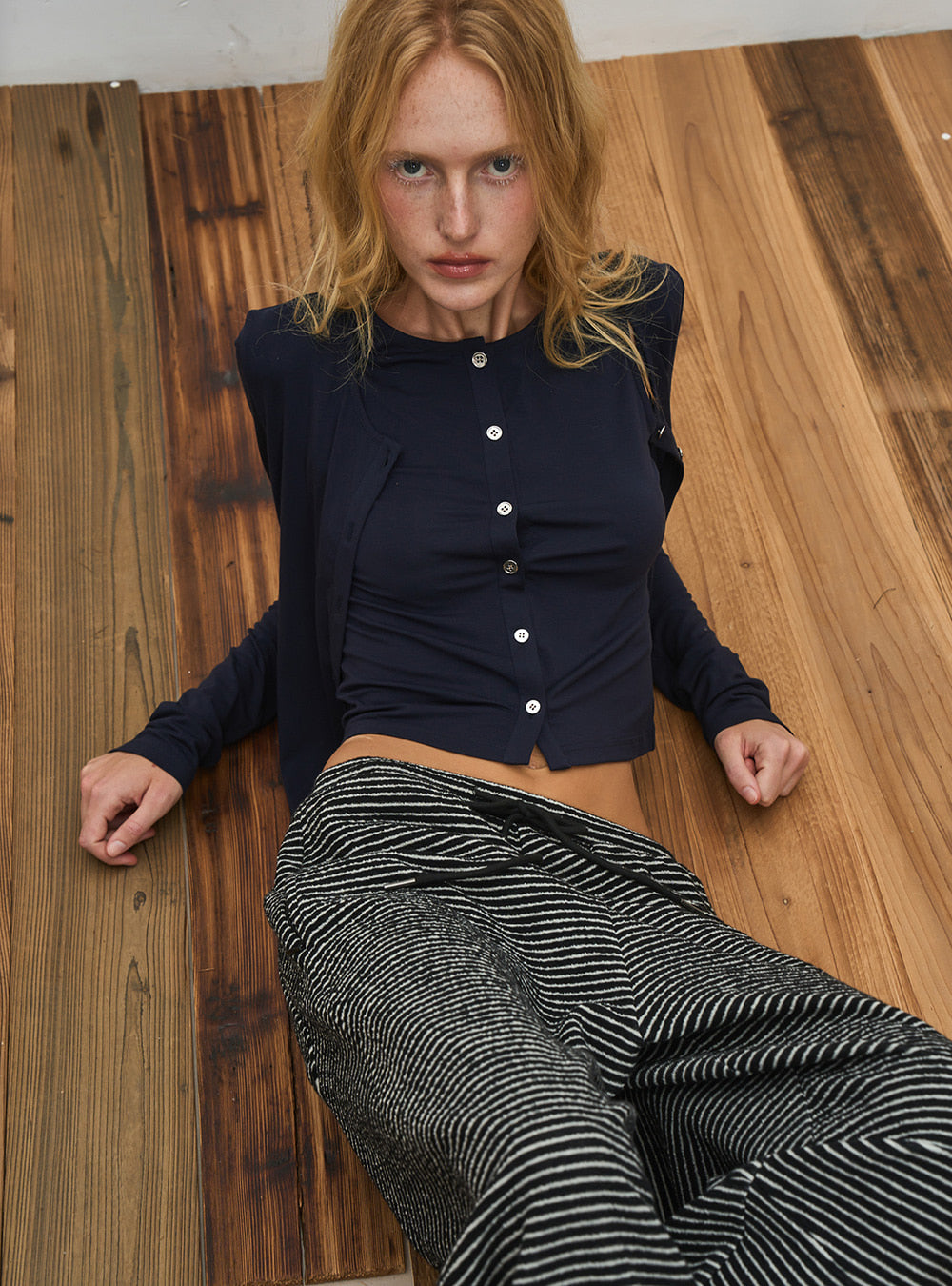 Lyocell Two-Way Layered Knit Cardigan (2color)