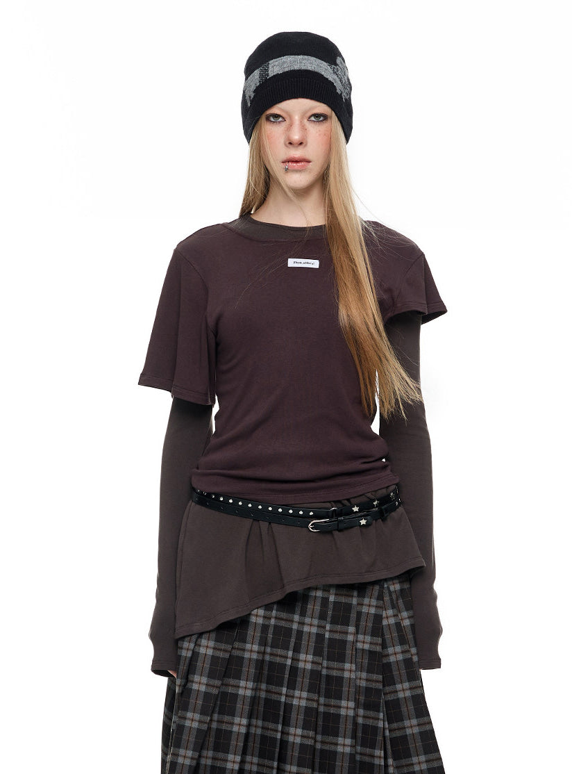 Layered Echo Long Sleeve Top (2color)
