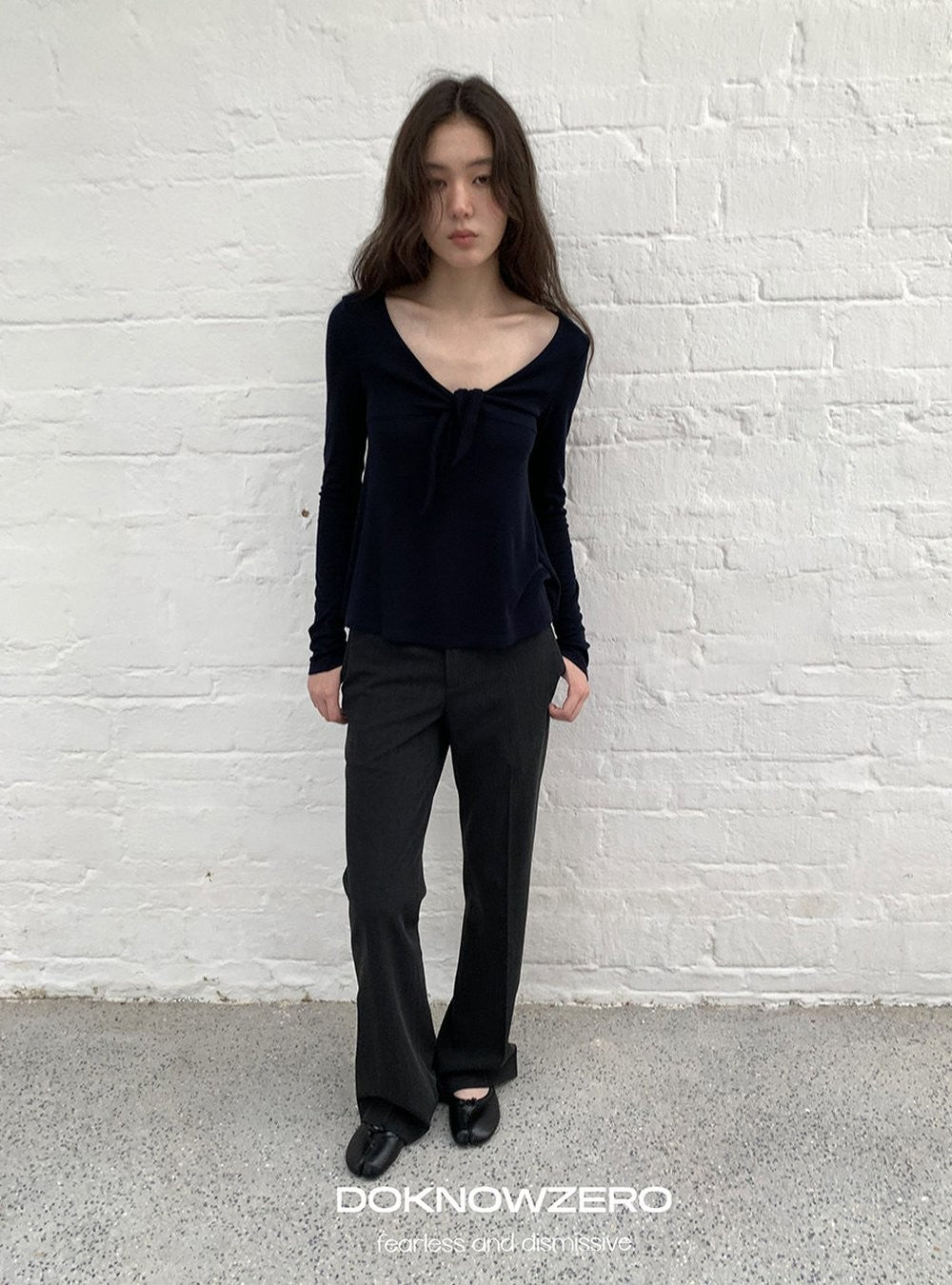 Low Waist Button Flare Pants