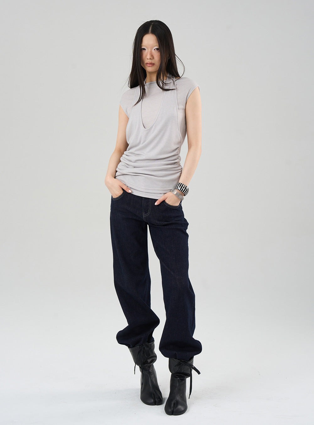 Halter Neck Two-Way Long Sleeve