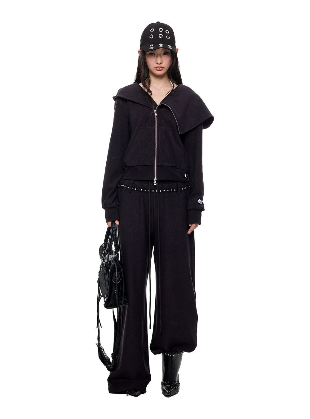 Washed Drape Hoodie & Pants (3color)