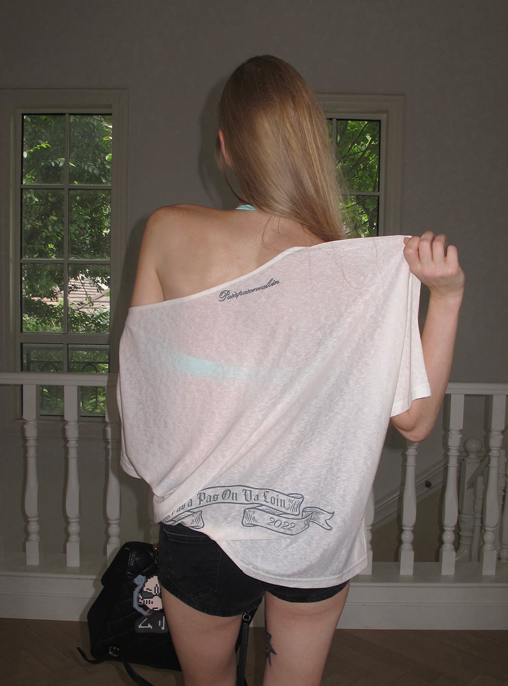Ethereal Sheer Print Top