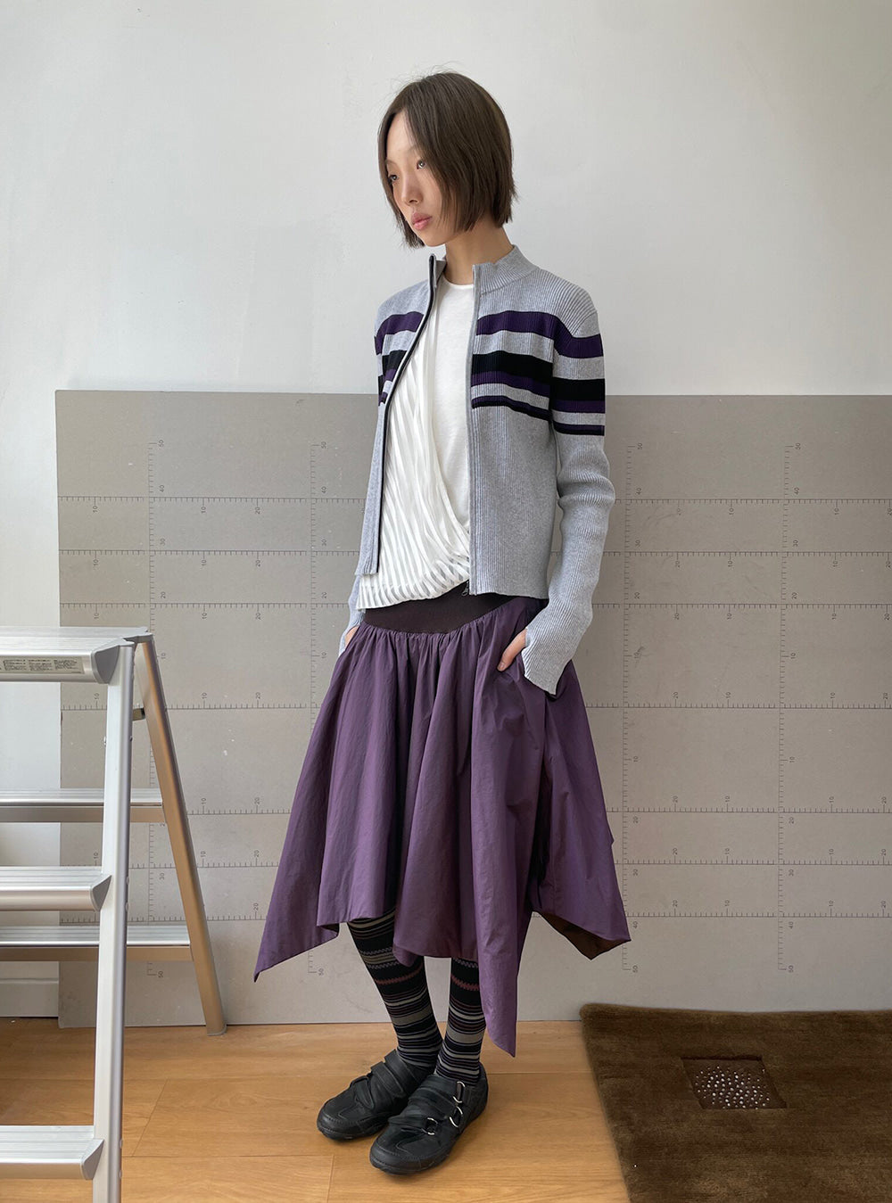 Dual Shade Padded Skirt