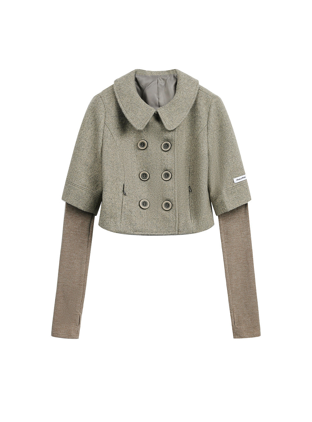 Peter Pan Double Breasted Jacket (2color)
