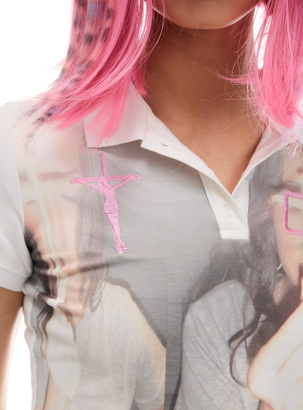 Prayer Muse Blur Polo Top