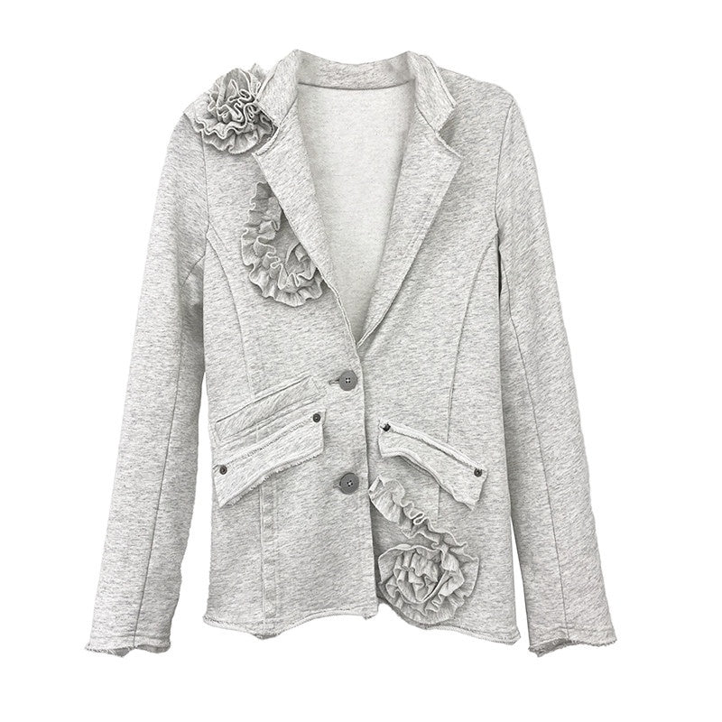 Slim Blazer Two Piece Long Sleeve High Waist Casual Women Top & Skirt Sets