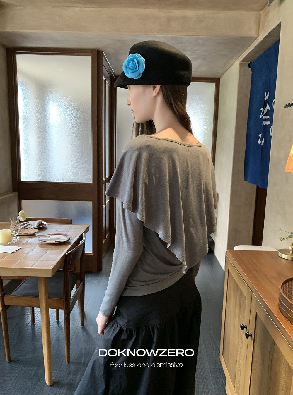 Cape Layered Sleeve Top