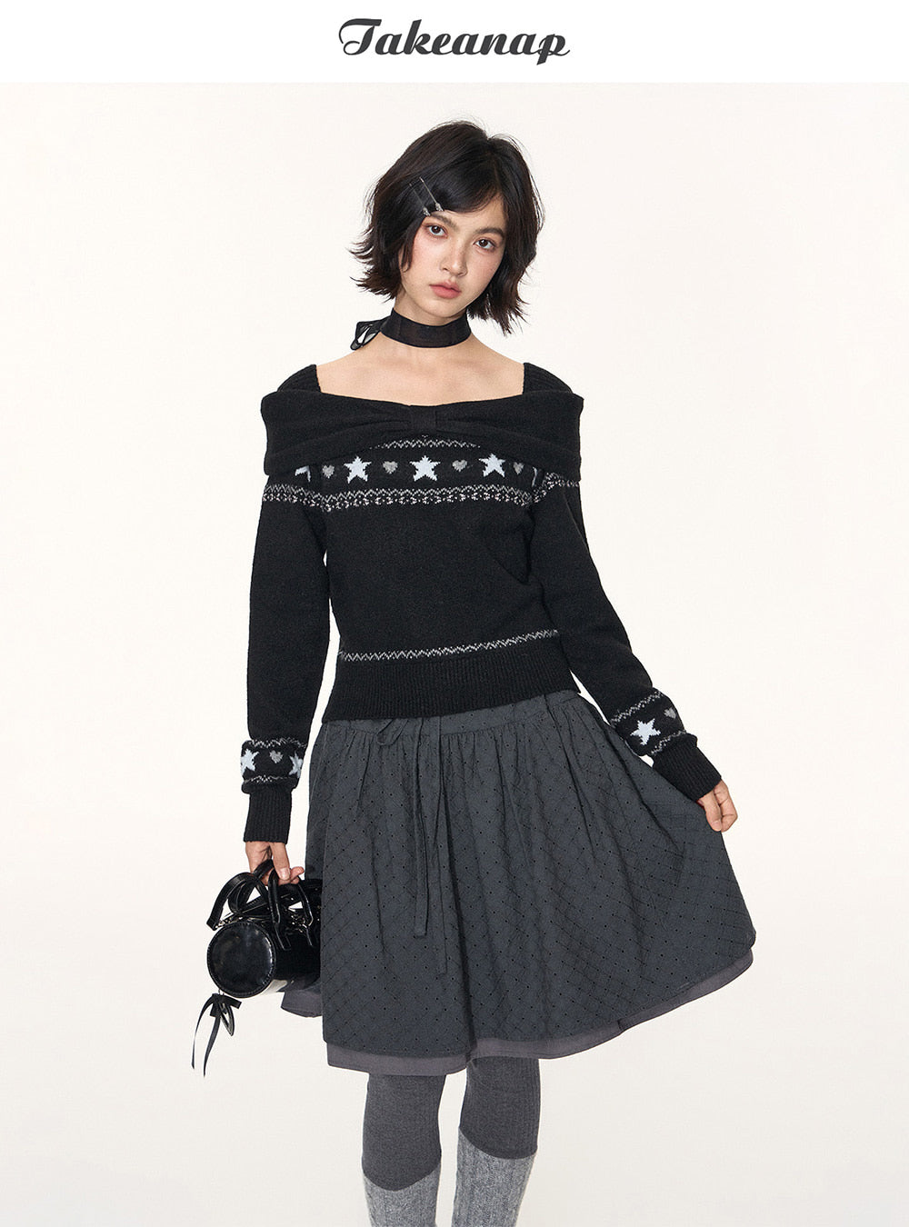Ribbon Tie Gathered Skirt (2color)