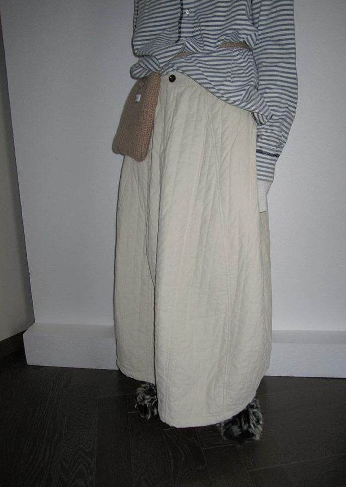3months |  HIGH WAIST COTTON A-LINE SKIRT【ID:TN00017】