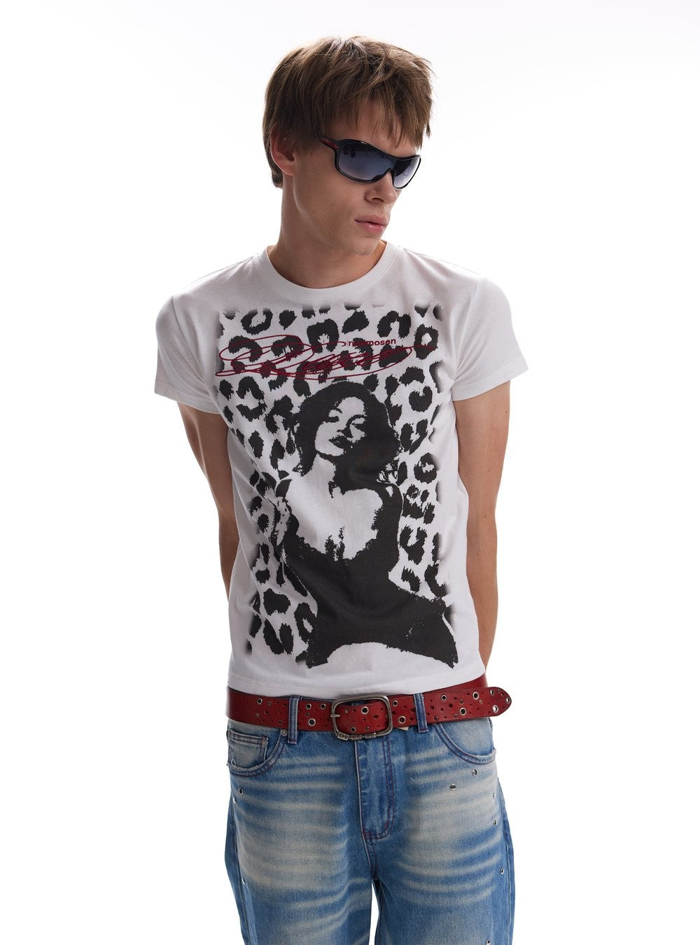 Leopard Portrait Print Top