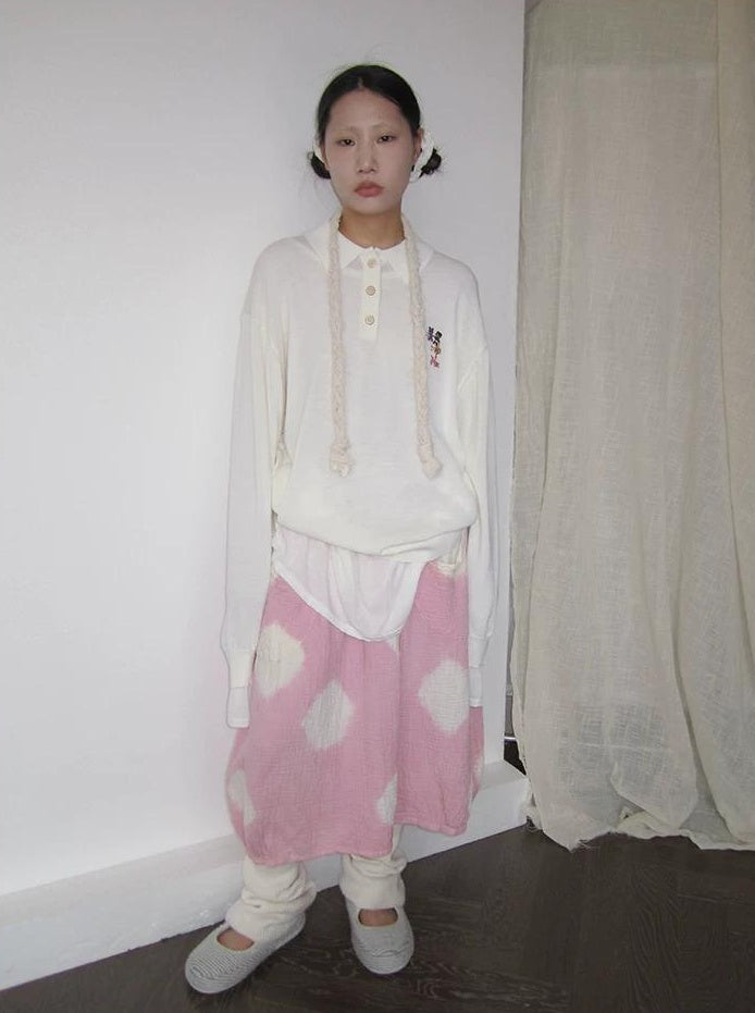 3months |  POLKA DOT PEPLUM SKIRT【ID:TN00022】