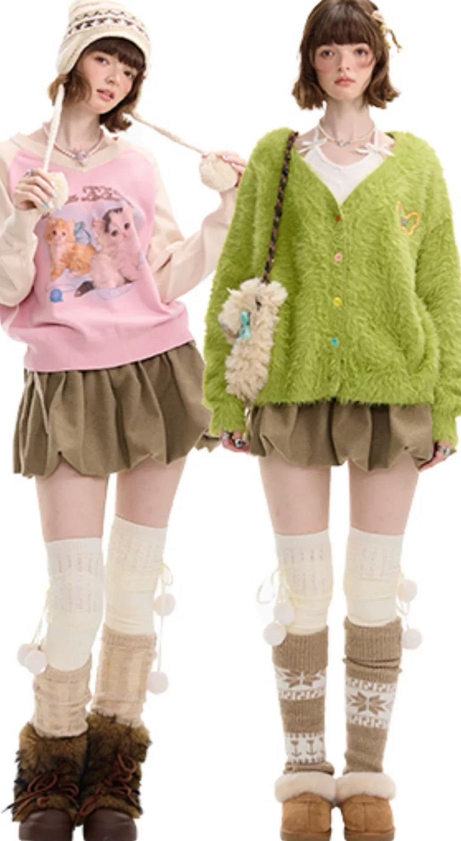 ziziFei | RETRO HIGH-WAISTED TWEED SKIRT【ID:TN00071】
