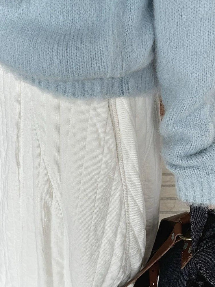 3months |  THICK COTTON HIGH-WAISTED SKIRT【ID:TN00018】