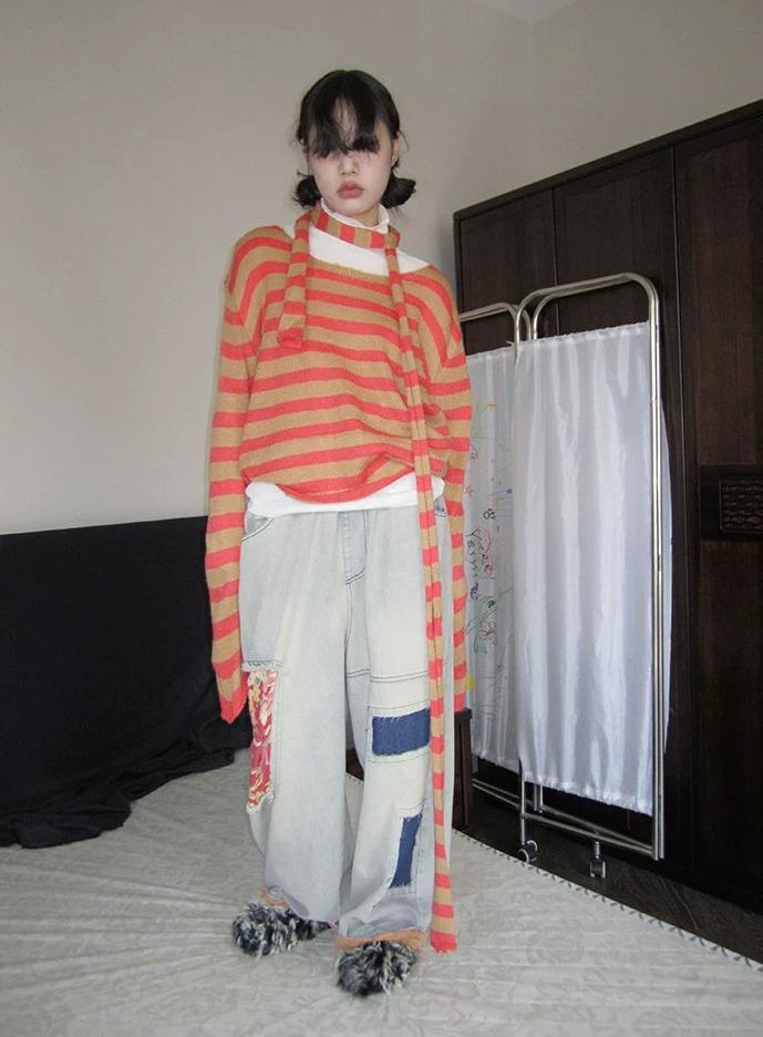 3months | VINTAGE WIDE LEG JEANS【ID:TN00055】