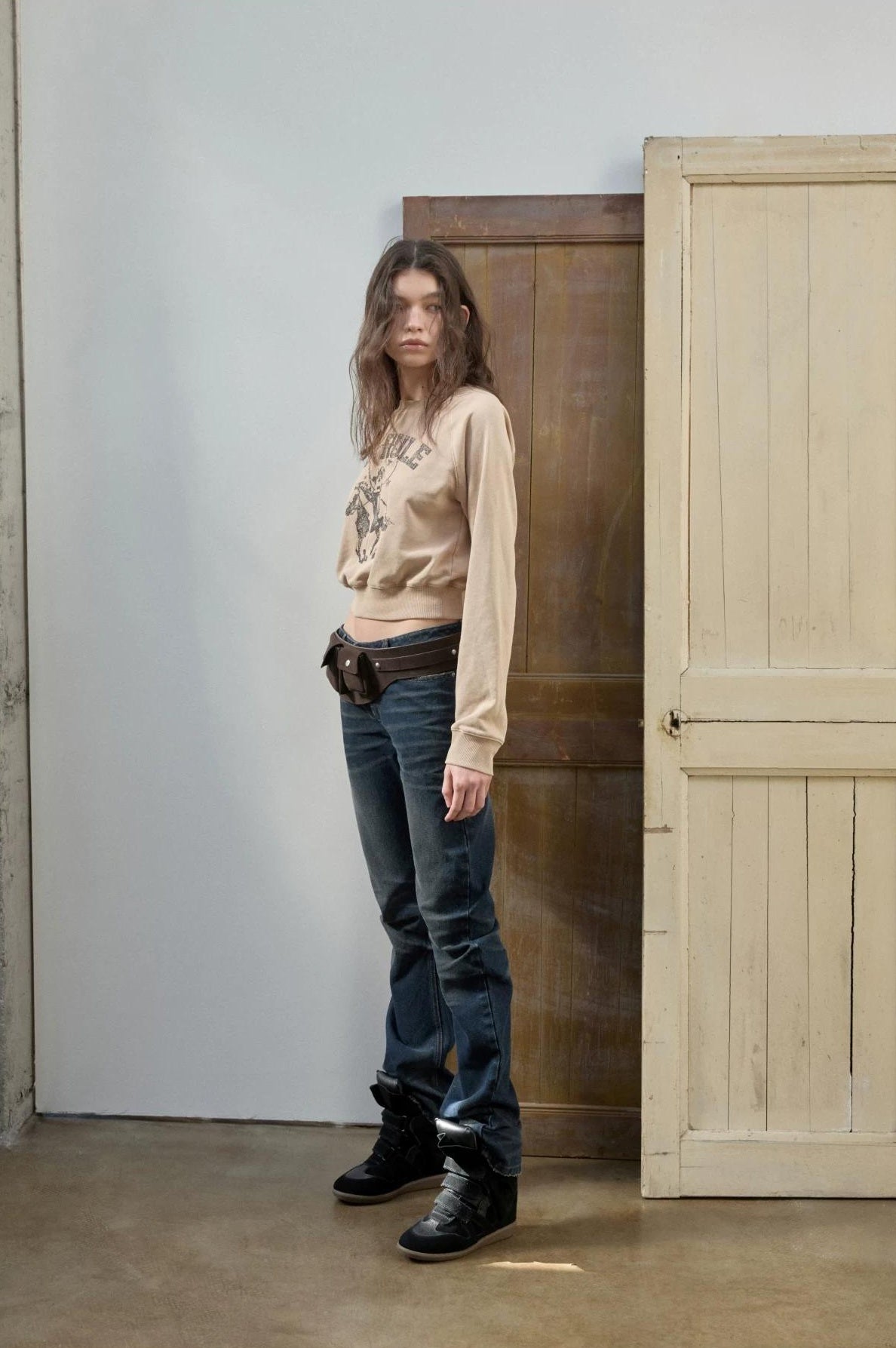 1JINN STUDIO | VINTAGE WHISKERS LOW-WAIST JEANS【ID:TN00070】