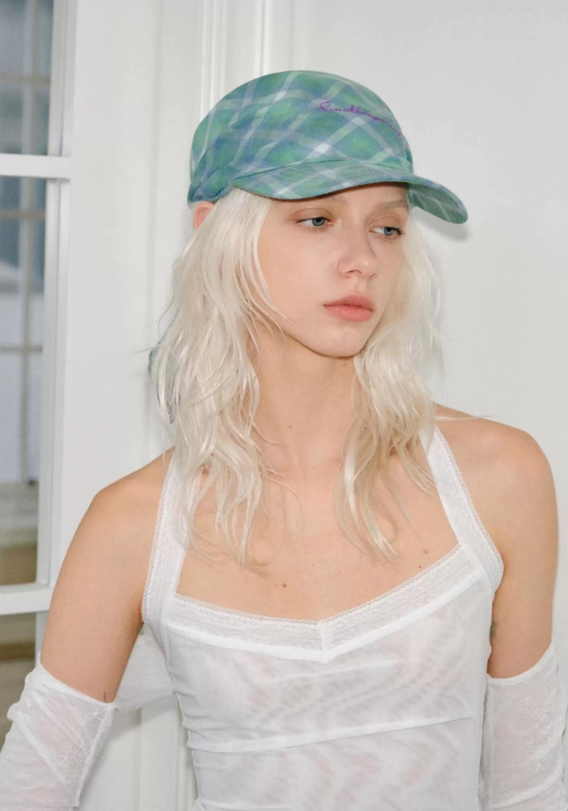 TRIA SELECT | RETRO PLAID BASEBALL CAP【ID:TN00077】
