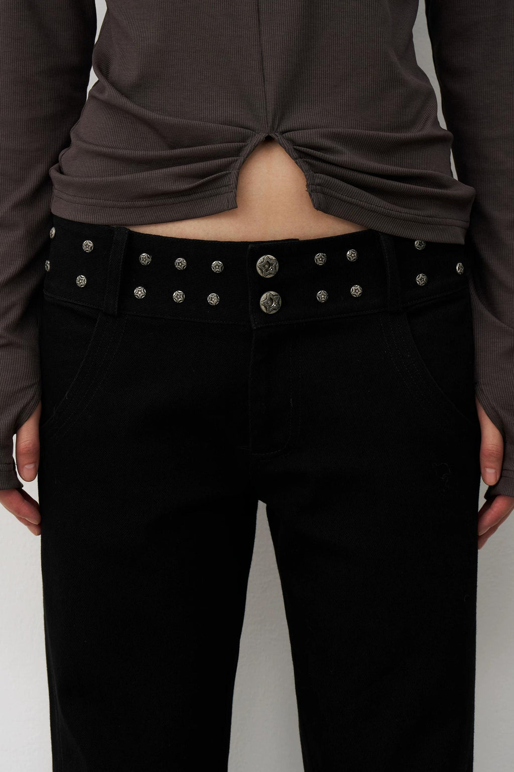 THELIGHT | DRAPED MICRO LAMA PANTS【ID:TN00116】