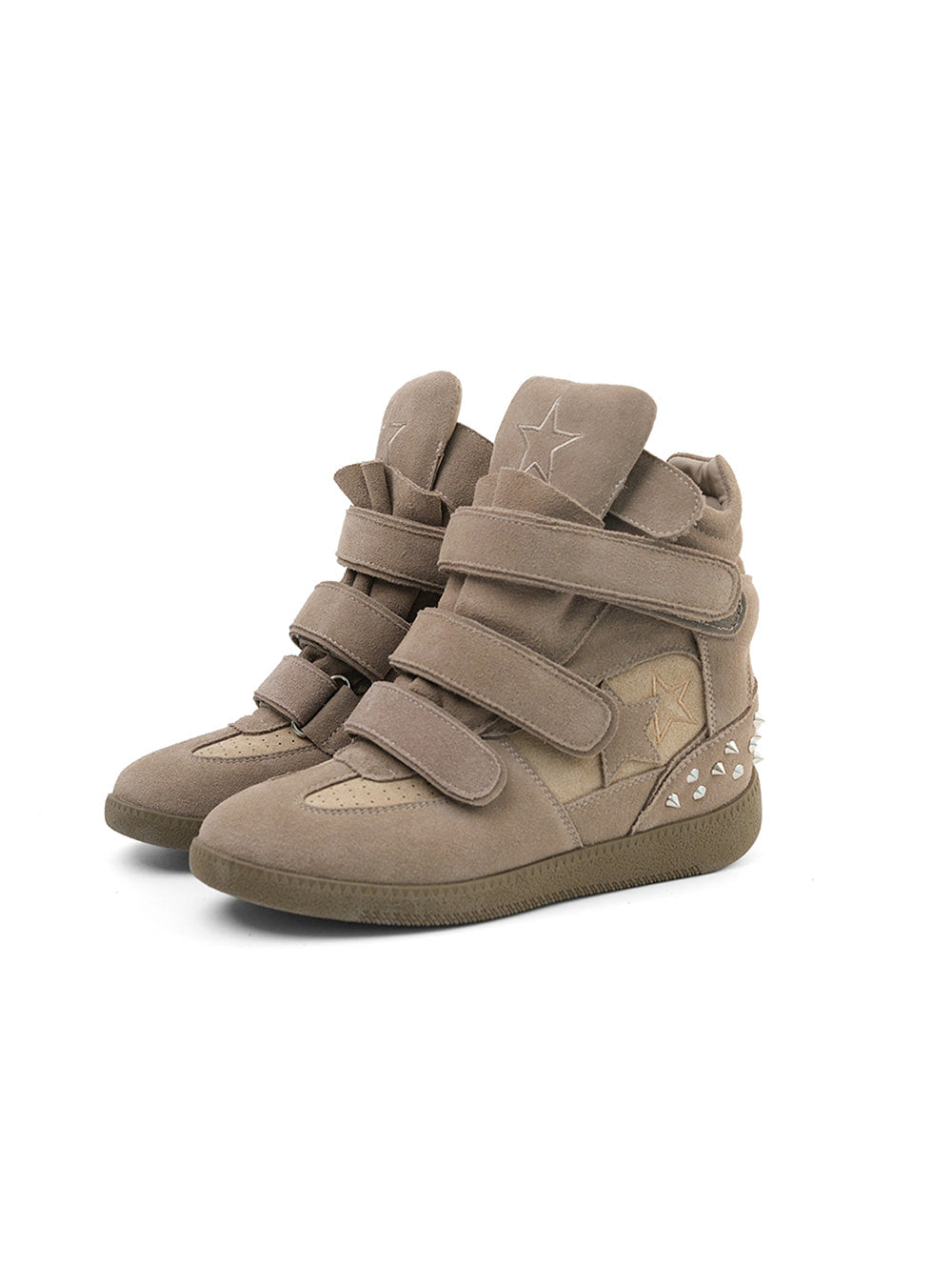 Leather Retro High-Top Sneakers (3color)