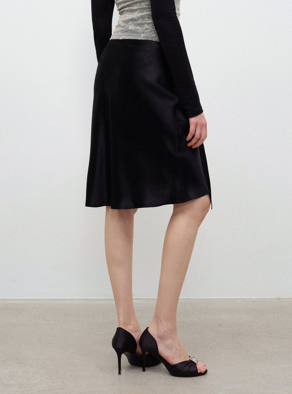 Acetate Wrap Mini Skirt