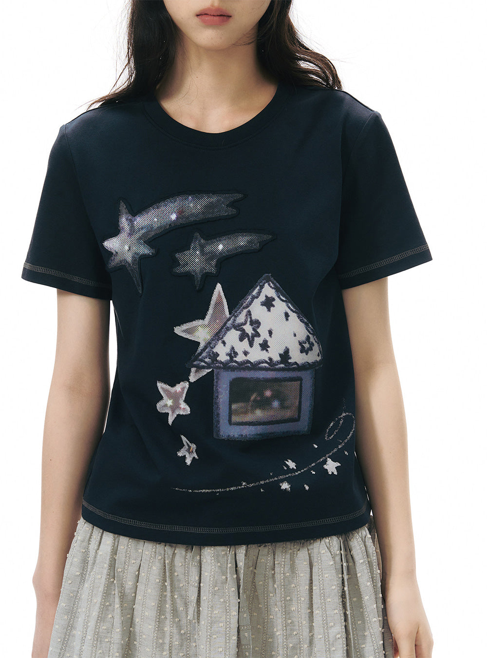 Stardust Graphic Top (2color)