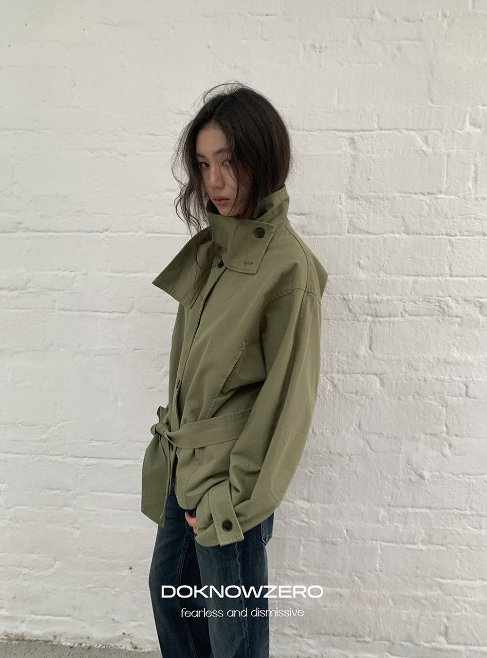 Low Waist Belted Field Jacket