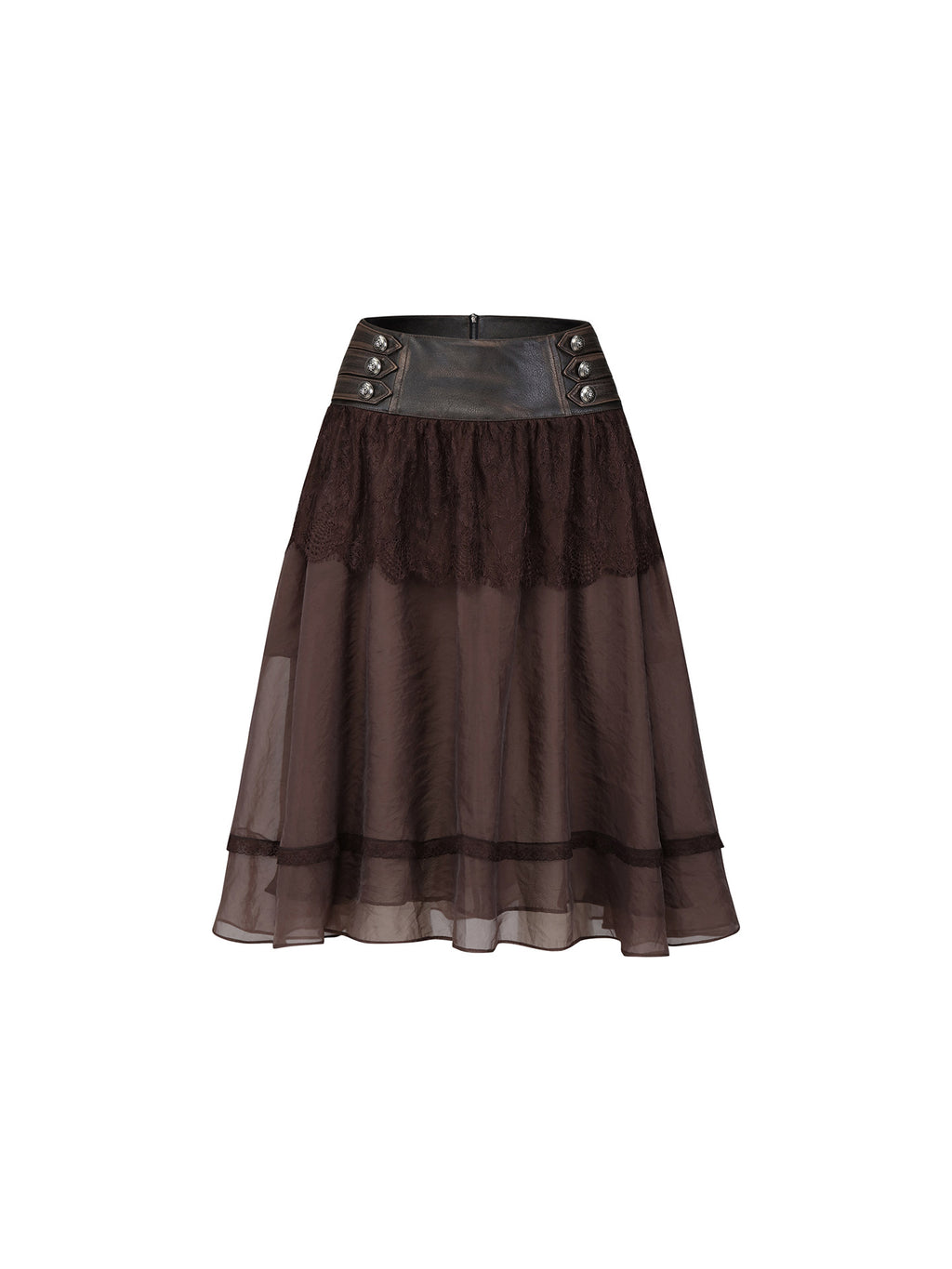 Nocturne Lace Panel Skirt
