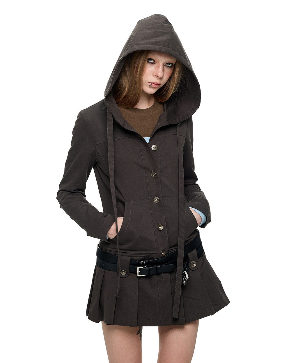 Noir Sailor Hood Dress
