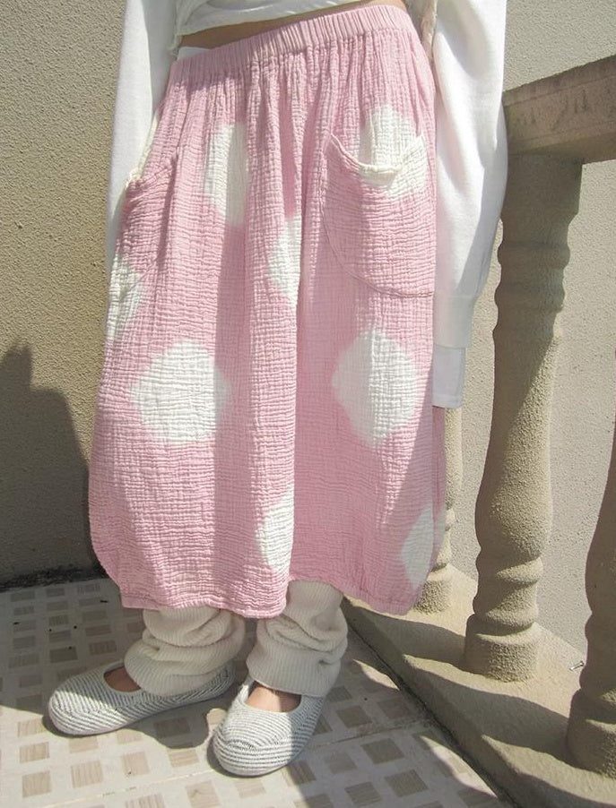 3months |  POLKA DOT PEPLUM SKIRT【ID:TN00022】