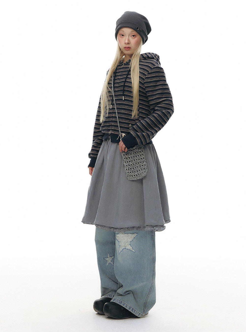 Twinkle Star Wide Denim Pants (2color)