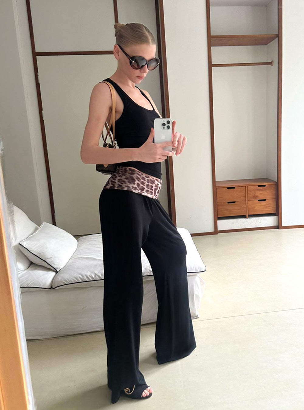 Leopard Relaxed Wide Pants