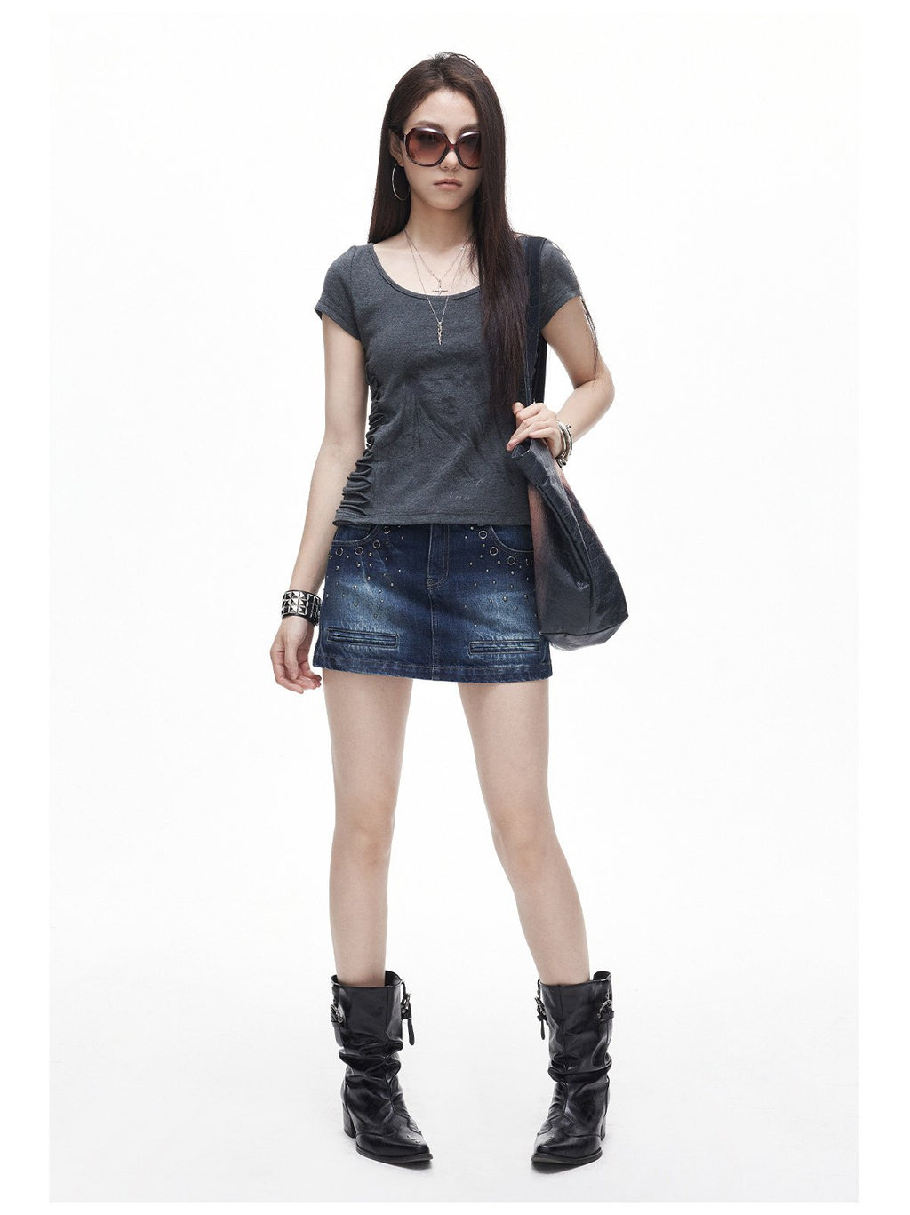 Side Ruched Sleek Top