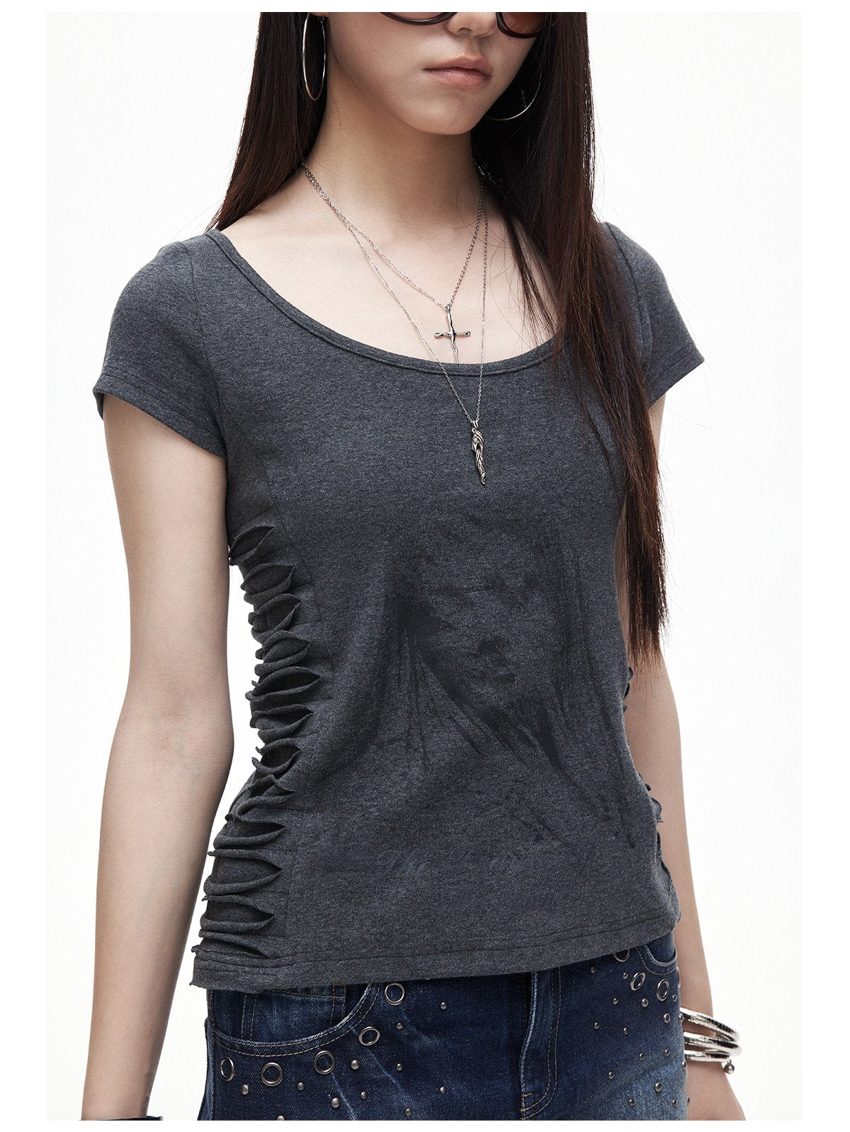 Side Ruched Sleek Top